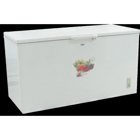 BRHUM CHEST FREEZERS BCF SD430 (WHITE ALU. LINER / EXT CONDENSOR/FAN)