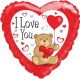 Single Source Party Suppies - 18" I Love You Bear Withs Mylar Foil Balloon