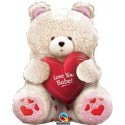 Love You Babe Teddy Valentine's Day 24" Mylar Balloon