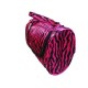 8 Piece Cosmetic Brush Set, Makeup Brush Gift Set, Cosmetic Bag Gift Set, (Hot Pink/black Zebra)