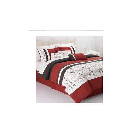 Bella Donna 7 Piece Full Embroidered Comforter Set