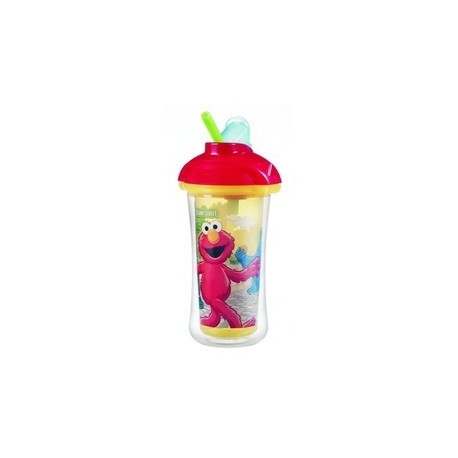 Munchkin Sesame Street Click Lock Insulated Straw Cup, 9 Ounce, Designs May Vary by Munchkin