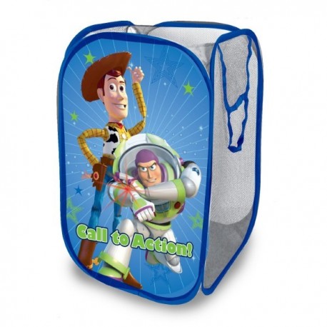 Disney Pixar's Toy Story Pop-up Hamper Foldable Toy Storage Basket Pop Up Mesh Laundry Bag/Bin