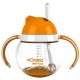 Lansinoh mOmma Straw Cup with Dual Handles, Orange