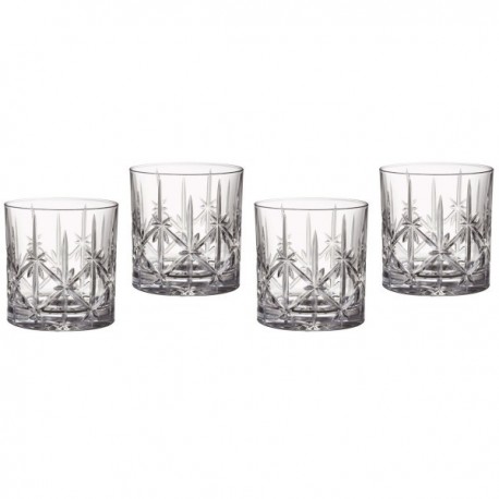 Marquis by Waterford Glassware, Set of 4 Sparkle Double Old-Fashioned Glasses