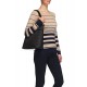 M&S COLLECTION DOUBLE HANDLE CLIP SHOPPER BAG