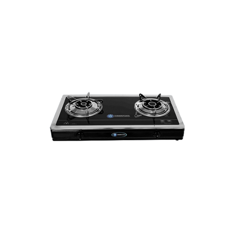 Haier Thermocool Table Top Gas Cooker 2 Hob Glass Top Luxury
