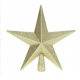 Glitter Star Christmas Tree Topper - Gold (20cm) 