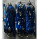 Christmas Stylish Silver and Blue Cone X6