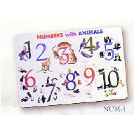 Numbers With Animals Placemat by Painless Learning