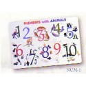 Numbers With Animals Placemat by Painless Learning