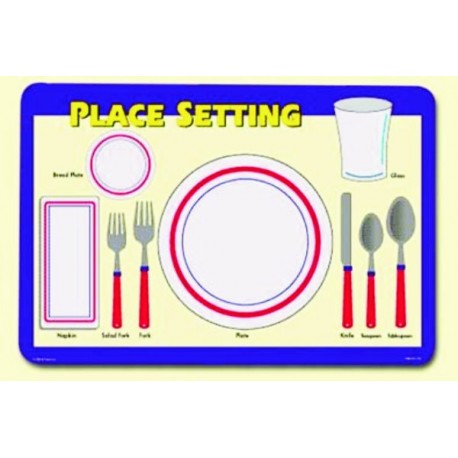 Place Setting Placemat by Painless Learning