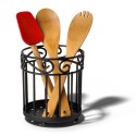 Spectrum 55810 Scroll Grande Utensil Holder, Black