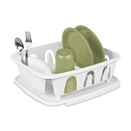 Sterilite White Small Ultra Sink Set, (2 Piece) by STERILITE