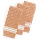 Martha Stewart Collection Kitchen Towels, Set of 3 Waffle Weave Black