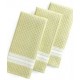 Martha Stewart Collection Kitchen Towels, Set of 3 Waffle Weave Green