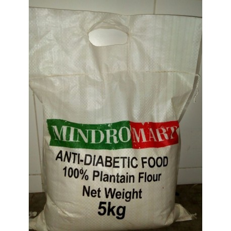 mindromart Anti-Diatbetic 100% Plantain Flour (Net Weight 5kg)