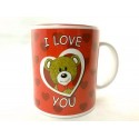 Red Ceramic Teddy Bear I Love You Mug 1 ct St Valentines Day Gift Idea