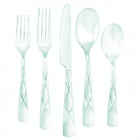 Faberware Cilantro Sand 20-Piece Flatware Set, Service for 4