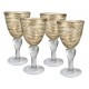 Artland Shimmer Goblets, 12-Ounce, Clear, Set of 4