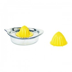 SPRITTA Citrus squeezer, transparent, yellow stainless steel