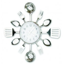 Kitchen Utensil Clock by Meridian Point
