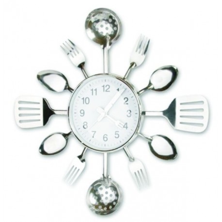 Kitchen Utensil Clock by Meridian Point