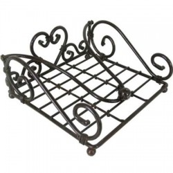 Dark Metal Square Vintage Design Napkin Holder