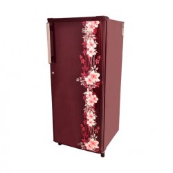 Scanfrost SFR 240 Single Door Refrigerator Burgundy Red 240Liters