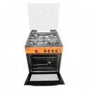 Scanfrostt Gas Cooker 6-series (60x60) 4Burners – SFCK6402 NG Wood Finish With Oven & Grill