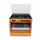 Scanfrostt Gas Cooker 6-series (60x60) 4Burners – SFCK6222 NG Wood Finish 2B + 2E With Oven & Grill