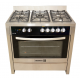 Scanfrostt Gas Cooker 6-series (60x60) 4Burners – SFCK6402 NG Wood Finish With Oven & Grill