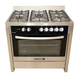 Scanfrostt Gas Cooker 9-series (90x60) 5Burners – SFC9423 SS