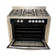 Scanfrostt Gas Cooker 6-series (60x60) 4Burners – SFCK6402 NG Wood Finish With Oven & Grill