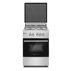 Haier Thermocool TEC Premium Cooker (50cm x 60cm) with 4 Gas Burners (Silver) TPC 504G
