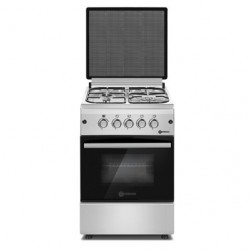 Haier Thermocool TEC Luxury Cooker (50cm x 60cm) with 4 Gas Burners (Silver) TLC 504G