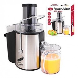 Quest 850 Watt Power Juicer. 2L Pulp container, stainless steel blade, anti slip feet, built