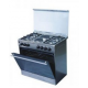 Bruhm 90cm x 60cm 4Gas burner 2hot plate - Free Standing Gas Cooker - Silver BGC 9642S