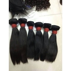 Virgin Peruvian Straight Hair Extensions  100% Human Hair