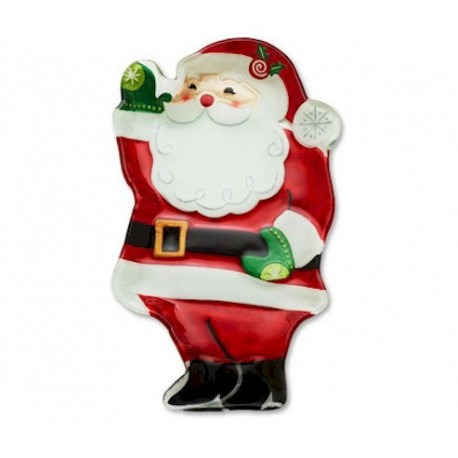 Shaped Santa Plate