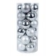 Christmas Ball  set of 24pcs Shatterproof Ornaments/Decorations Silver