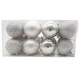 Christmas Ball  set of 16pcs 80mm Shatterproof Ornaments/Decorations Silver