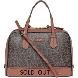 Calvin Klein  Hudson Monogram Satchel Bag for Women