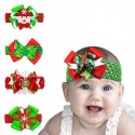 Christmas Girls Snowman Bowknot Headwear