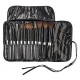 Karity Cosmetics Professional Studio Quality 12 Piece Natural Cosmetic Makeup Brush  Kit with Pouch Case Bag