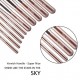 Kitdine Makeup Brushes,Premium Synthetic Kabuki Cosmetics Foundation Eyeliner Blush  (10 pcs, Coffee)