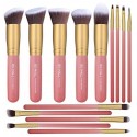 BS-MALL New 14 Pcs Makeup Brushes Premium Synthetic Kabuki Makeup Brush Set 