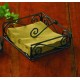 Black Village Scroll Luncheon Napkin Holder